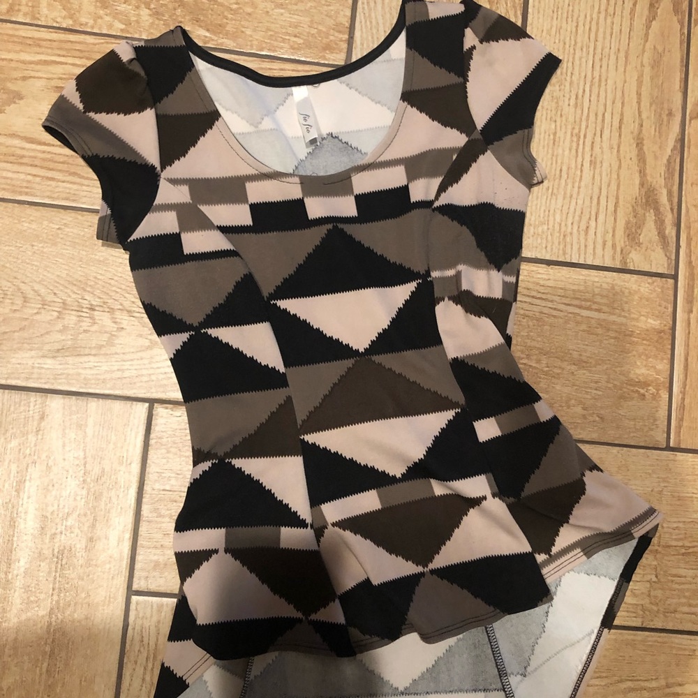 High and low blouse